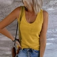 thumbnail image 1 of Aloohaidyvio Tops for Women,Womens Solid Tank Tops Sleeveless U-Neck Base Shirt Summer Casual Workout Tees, 1 of 6