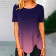 thumbnail image 1 of Aloohaidyvio Tops,Fashion Woman Causal Round Neck Printing Blouse Short Sleeve T-Shirt Summer Tops, 1 of 4
