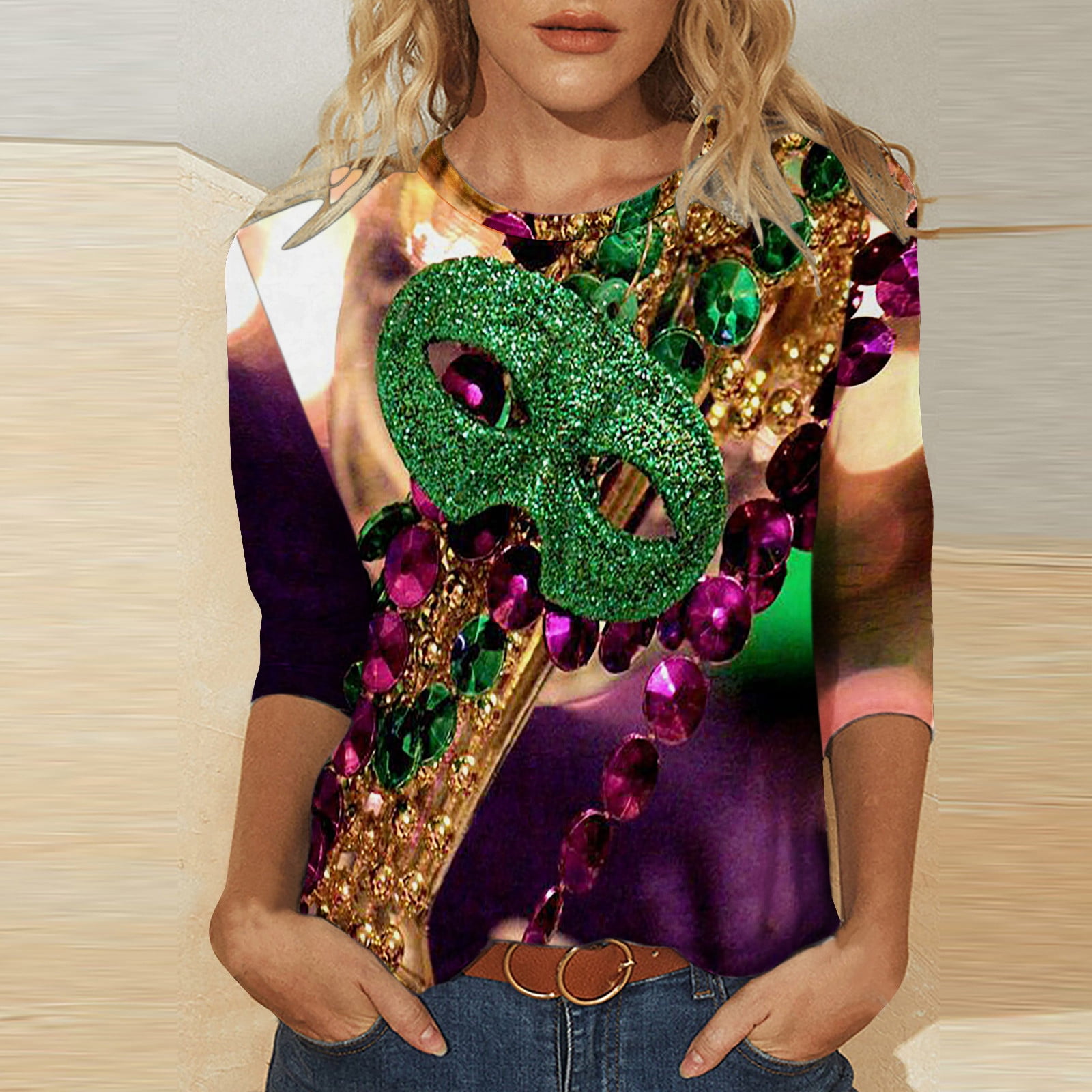 womens mardi gras earrings