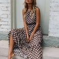 thumbnail image 1 of Aloohaidyvio Tops for Women ,Women Sexy Dot Printing Sleeveless Long Dress Evening Party Dress, 1 of 6