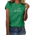 thumbnail image 1 of Aloohaidyvio Tops,Unisex T-Shirt Printed Pattern Casual Fashion Soild Color Short Sleeve Tops, 1 of 6
