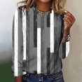 thumbnail image 1 of Aloohaidyvio Tops and Blouses ,Women Tops Casual Long Sleeve Printing Round Neck Loose T-Shirt Blouse, 1 of 5