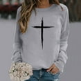 thumbnail image 1 of Aloohaidyvio Tops for Women, Easter Womens Long Sleeved Round Neck Sports Shirt Tops,Easter Ladies Clothing, 1 of 3