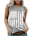 thumbnail image 1 of Aloohaidyvio Tops for Womens ,Independence Day Womens Fashion Casual Loose Round Neck Sleeveless Tank Tops, 1 of 6