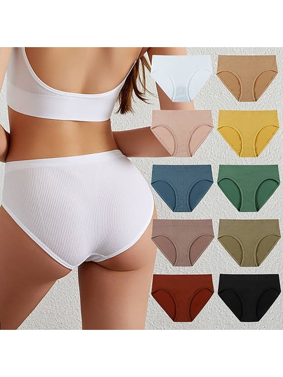 Underwear for Women,Seamless Underwear for Women No Show Panties Cheeky Scalloped Edge Bikini Breathable Briefs