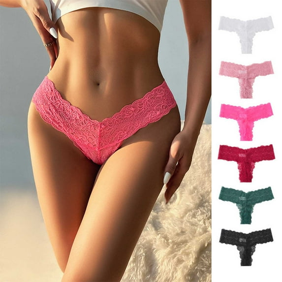 Aloohaidyvio Underwear for Women,Womens Underwear Lace Bikini Underwear Wasit Hipster Panties Soft Breathable Briefs
