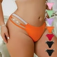 thumbnail image 1 of Aloohaidyvio Underwear for Women,Womens Thong With Lace Lace And Playful Low Waisted Thin Belt,Underwear Women Pack 4XL, 1 of 3