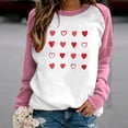 thumbnail image 1 of Aloohaidyvio Valentines Day Shirts Womens Plus Size,Womens Valentine's Day Printed T-shirt Long Sleeves Blouse Round Neck Sweatshirt Hoodies, 1 of 4