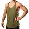 thumbnail image 1 of Aloohaidyvio Value Packs of Men's Black & White Ribbed 100% Cotton Tank Top A Shirts Undershirt Army Green XL, 1 of 2