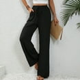 thumbnail image 1 of Aloohaidyvio Wide Leg Dress Pants Women's High Waisted Business Casual Trousers Black XL, 1 of 6