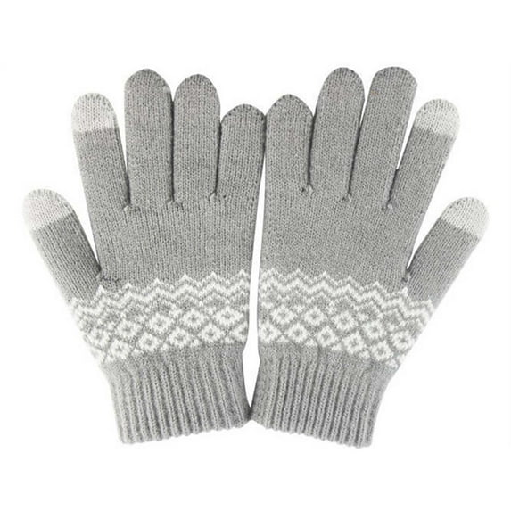 Aloohaidyvio Winter Gloves - Gloves for Women Cold Weather, Touch Screen Winter Gloves Women Warm Alpaca Fleece Knit Gloves