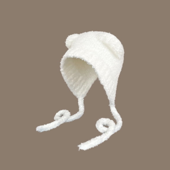 Aloohaidyvio Winter Hats for Women,Fleece Lined Beanie with Earflaps,Warm Windproof Beanie Hat for Women