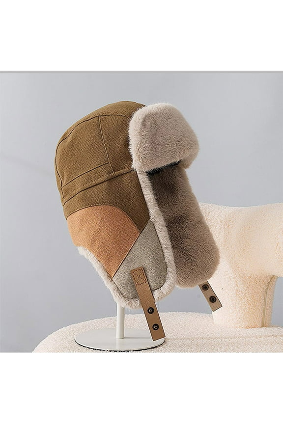 Winter Hats for Women and Men,Eskimo Hats Windproof Outdoor Warm Ski Cap with Ear Flap Russian Fur Hat Trooper Ushanka Men and Women