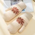 thumbnail image 1 of Aloohaidyvio Winter Warm Mittens for Women, Cozy Thick Knitted Gloves & Mittens Warm Soft Lining Cold Weather Accessories Gifts, 1 of 5