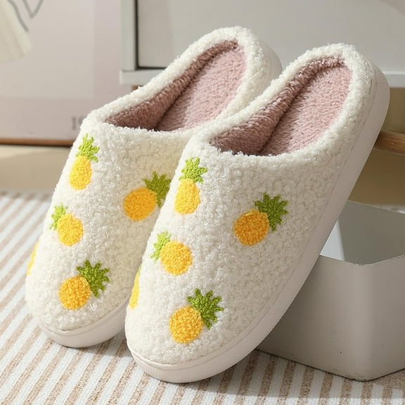 Aloohaidyvio Women Men Slippers Indoor Outdoor,,Retro Slippers for Women House Soft Fluffy Slides, Slides Face Furry Slippers