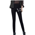 thumbnail image 1 of Aloohaidyvio Women Winter Warm Thick Leggings Fleece Lined Stretchy Soft Thermal Sherpa Pants High Waist Tights,Sizes S, 1 of 5