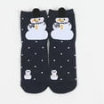 thumbnail image 1 of Aloohaidyvio Women's Christmas Socks Cartoon Socks New Year Socks Cute Santa Print Christmas Socks, 1 of 3