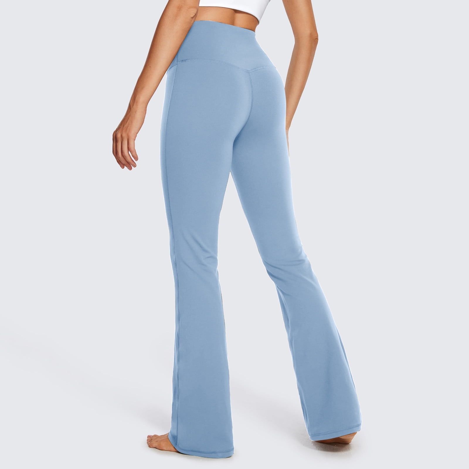 Aloohaidyvio Women's Cotton Bootcut Yoga Pants High Waisted Comfy Soft