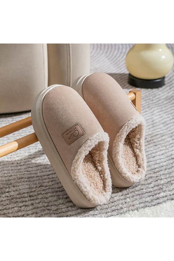 Women's Fuzzy Memory Foam Slippers Chenille Knit bedroom House Slippers Fluffy Plush Warm Slip-on Indoor Shoes
