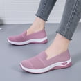 thumbnail image 1 of Aloohaidyvio Women's Slip on Sneakers Shoes Woven Orthopedic Breathable Soft Shoes Walking Diabetic Foam Shoes Hands Free Slip in, 1 of 6