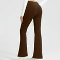 thumbnail image 1 of Aloohaidyvio Women's Solid Color High Waisted Hip Elastic Pocket Fitness And Sports Tight And Nude Yoga Long Pants,US Size S-2XL, 1 of 6