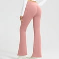 thumbnail image 1 of Aloohaidyvio Women's Solid Color High Waisted Hip Elastic Pocket Fitness And Sports Tight And Nude Yoga Long Pants,US Size S-2XL, 1 of 6