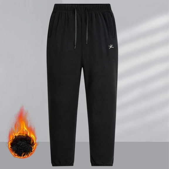 Aloohaidyvio Women's Winter Warm Fleece Pants Sherpa Lined Sweatpants Jogger Track Pants Athletic Active Lounge Pants,Sizes 3XL