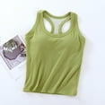 thumbnail image 1 of Aloohaidyvio Women's Workout Tank Tops Built in Bra Racerback Longline Sports Bra Sleeveless Yoga Athletic Camisole, 1 of 6