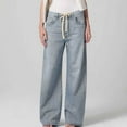 thumbnail image 1 of Aloohaidyvio Womens Baggy Wide Leg Jeans Boyfriend Drawstring High Waisted Mom Denim Pants with Pockets,Sizes M, 1 of 6