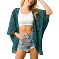thumbnail image 1 of Aloohaidyvio Womens Kimono Beach Cover Up Chiffon Cardigan Floral Tops Loose Capes, 1 of 6