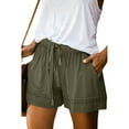 thumbnail image 1 of Aloohaidyvio Womens Pants,Womens Plus Size Comfy Drawstring Casual Elastic Waist Pocket Loose Shorts Pants, 1 of 4