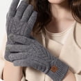 thumbnail image 1 of Aloohaidyvio Womens Winter Gloves, Warm Fleece Lined Winter Gloves, Touchscreen Gloves, Elastic Cuff Knit Wool Gloves for Women, 1 of 2