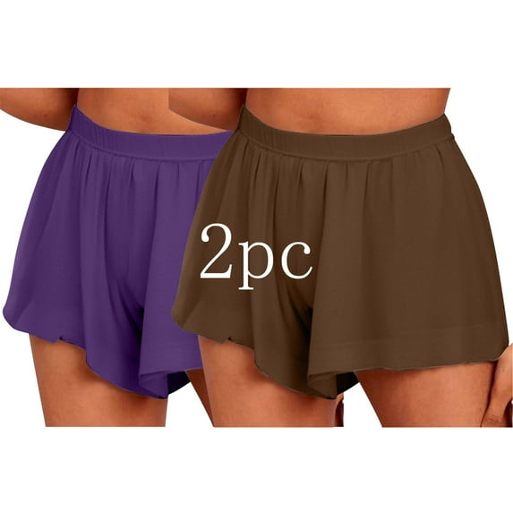 Aloohaidyvio Workout Shorts for Women Clearance,2 Pc Women's Cotton Elastic Sport Shorts Yoga Running Workout Shorts Summer Athletic Pant with Drawstring and Pockets