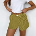 thumbnail image 1 of Aloohaidyvio Y2k Sexy Lounge Shorts for Women Plaid Print Shorts Elastic Low Waist Boxers Pajama Shorts Bottoms Sleepwear, 1 of 5
