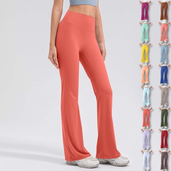 Aloohaidyvio Yoga Pants for Women High Waist Bootcut Workout Tummy Control Flare Leggings