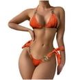 thumbnail image 1 of Aloohaidyvio beach bikini for women,Womens Sexy Two-Piece Split Swimsuit Chain Bikini Swimsuit, Swimsuits for Women 2 Piece, 1 of 4