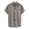 thumbnail image 1 of Aloohaidyvio big and tall shirts ,Mens Printed Pattern Casual Fashion Lapel Short Sleeve Shirt Blouse,Hawaiian Shirt for Men, 1 of 5