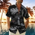thumbnail image 1 of Aloohaidyvio big mens tops,Men Hawaiian Short Sleeve Beach Shirt Printed Summer Casual Shirts,Hawaiian Shirt for Men, 1 of 5