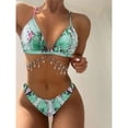 thumbnail image 1 of Aloohaidyvio bikini sets for women sexy,Womens Sexy High Waist Bikini Swimsuit Solid Color Backless Top Swimsuit Suit,Clearance Swimsuits for Women 2 Piece, 1 of 4