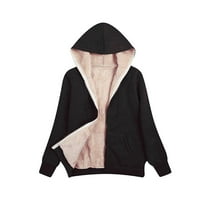Aloohaidyvio denim jackets for women,Womens Long Hoodies Jacket Winter Warm Fleece Lined Zip Up Hooded Sweatshirt Coat