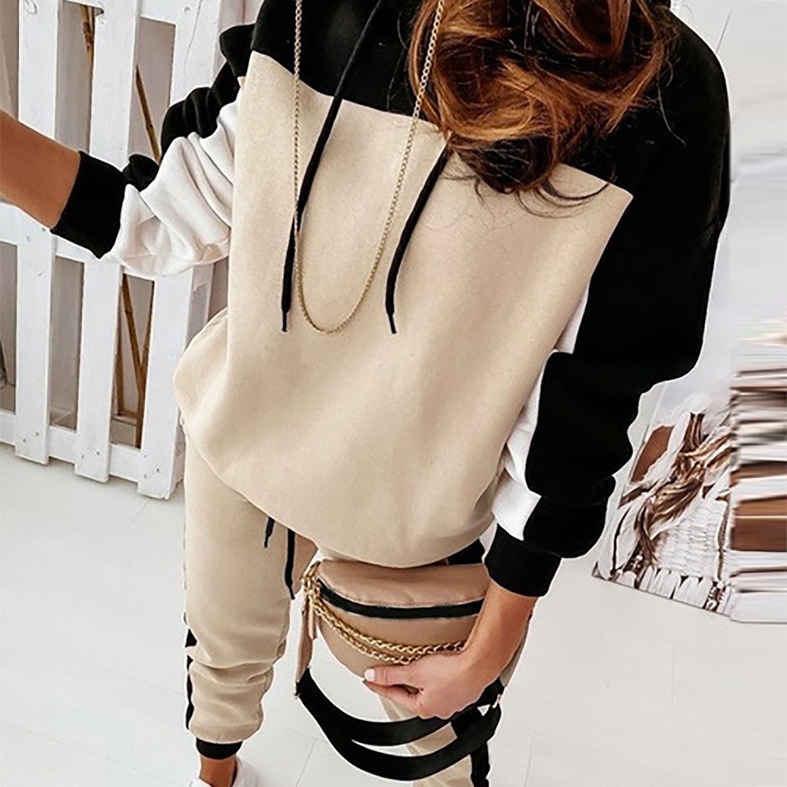 Aloohaidyvio hanes sweatsuits for women set,Ladies Fashion Slim Sports