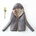 thumbnail image 1 of Aloohaidyvio heated jackets for women,Womens Plus Fleece Cotton Jacket Warm Lamb Sweater Coat, 1 of 3
