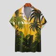thumbnail image 1 of Aloohaidyvio men's shirts on for 6$,Mens Color Block Hawaii Print With Pocket Turndown Short Sleeve Shirt Blouse,Hawaiian Shirt for Men, 1 of 6