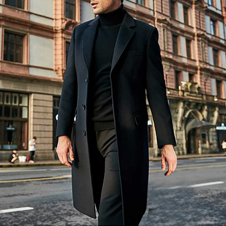 Mens tall trench coat best sale