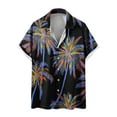 thumbnail image 1 of Aloohaidyvio mens tops short sleeve,Mens Shirt Non Positioning Hawaiian Print Short Sleeved Lapel Shirt Beach Shirt Blouse,Men's Shirts on, 1 of 6