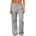 thumbnail image 1 of AloohaidyvioNo Boundaries Women's High Waisted Wide Leg Sweatpants Drawstring Loose Fit Lounge Sweat Pants with Pockets, 1 of 6