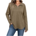 thumbnail image 1 of AloohaidyvioNo Boundaries Womens Half Zip Fleece Sweatshirts Fall Oversized Trendy Long Sleeve Casual Pullover Tops, 1 of 8