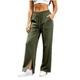 thumbnail image 1 of AloohaidyvioNo Boundaries Womens Wide Leg Fleece Lined Sweatpants Fall Winter Casual Sweat Pants with Pockets, 1 of 9