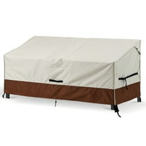 Heavy Duty 2-Seater Loveseat Covers Outdoor Couch Cover Waterproof Patio Furniture Sofa Covers Bench Cover with Air Vent