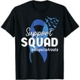 thumbnail image 1 of Alopecia Areata Awareness Support Squad Blue Ribbon T-Shirt, 1 of 2